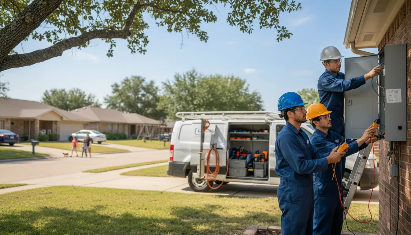 Certified electrician providing emergency electrical services in Albert City, IA